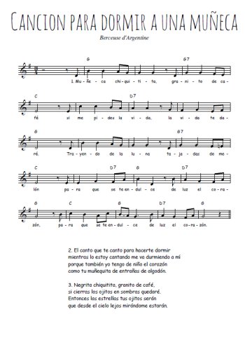 Cancion para dormir a una muñeca